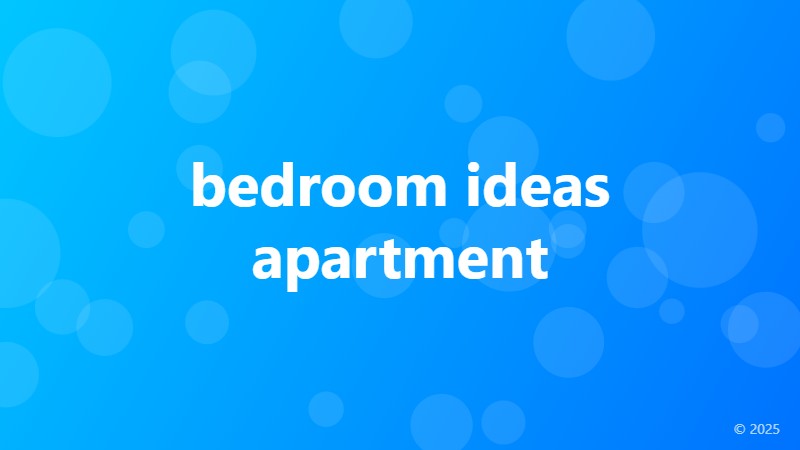 bedroom ideas apartment