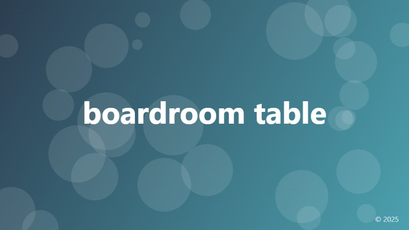 boardroom table