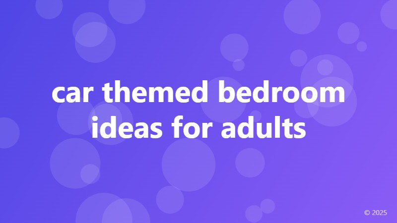 car themed bedroom ideas for adults
