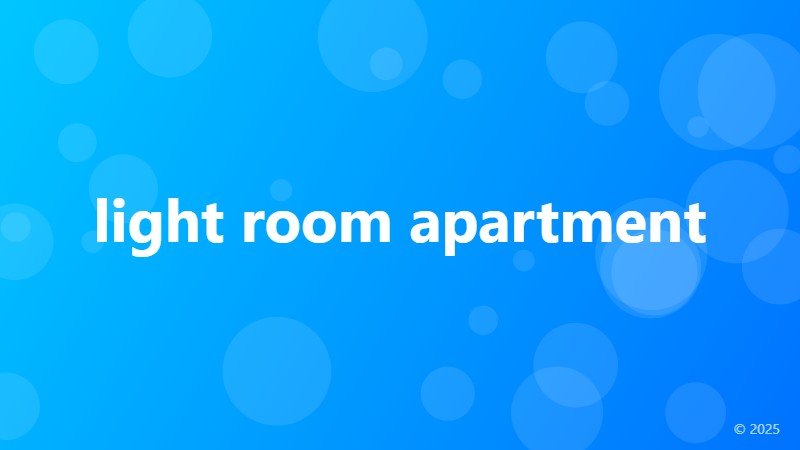 light room apartment