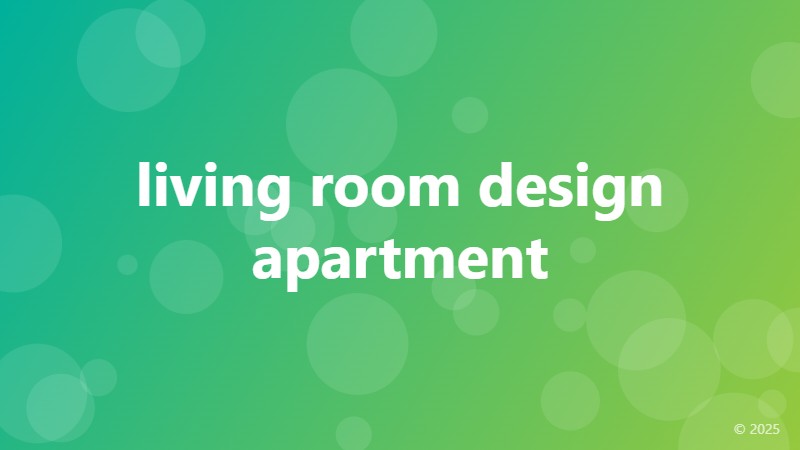 living room design apartment