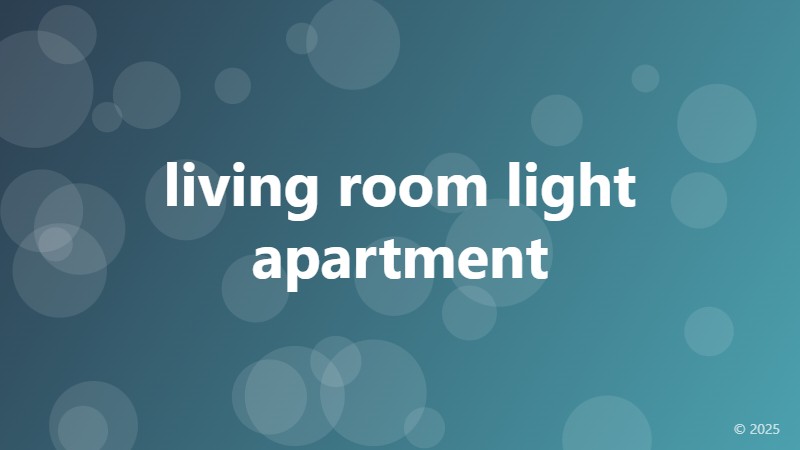 living room light apartment