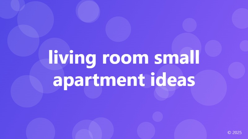 living room small apartment ideas