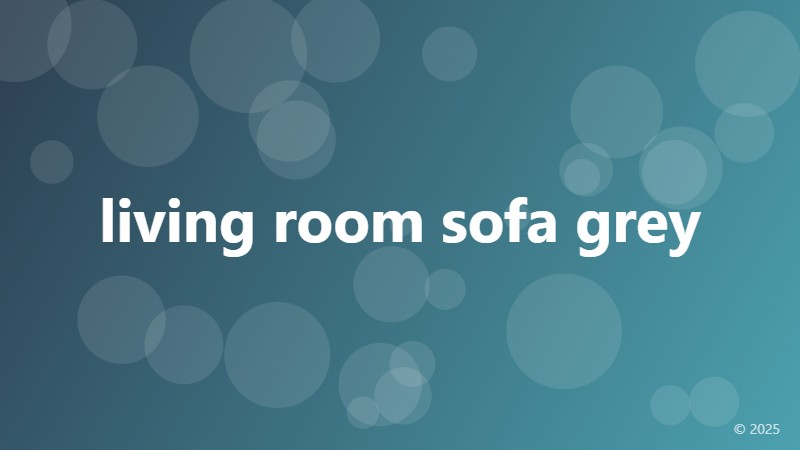 living room sofa grey