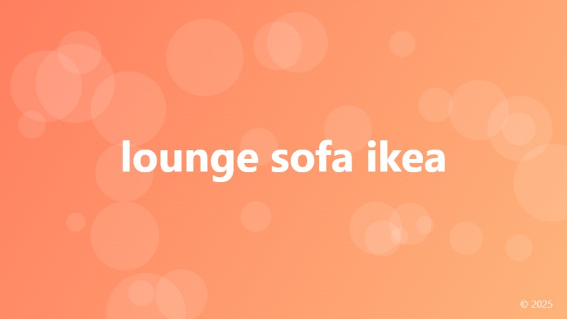 lounge sofa ikea