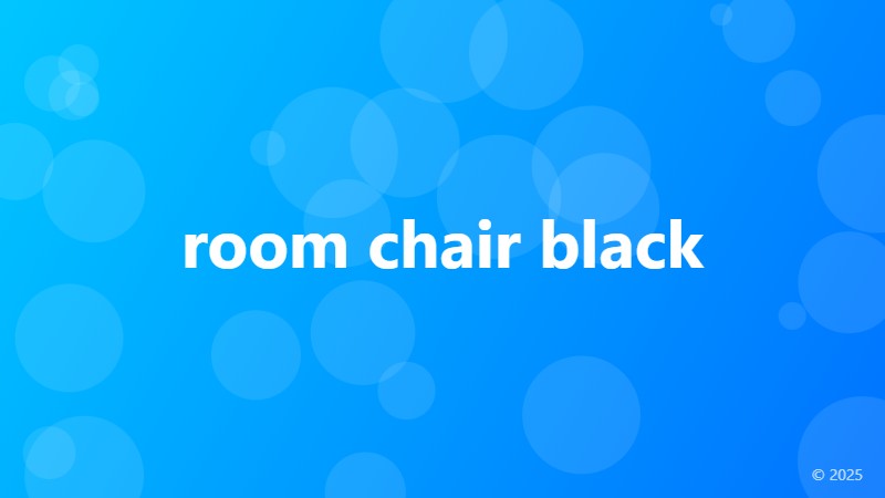 room chair black