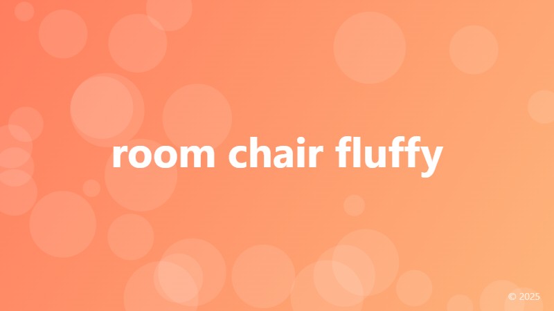 room chair fluffy
