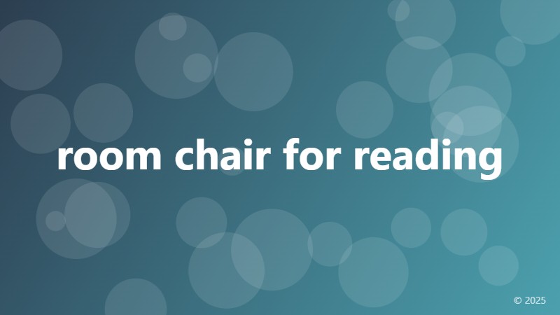 room chair for reading