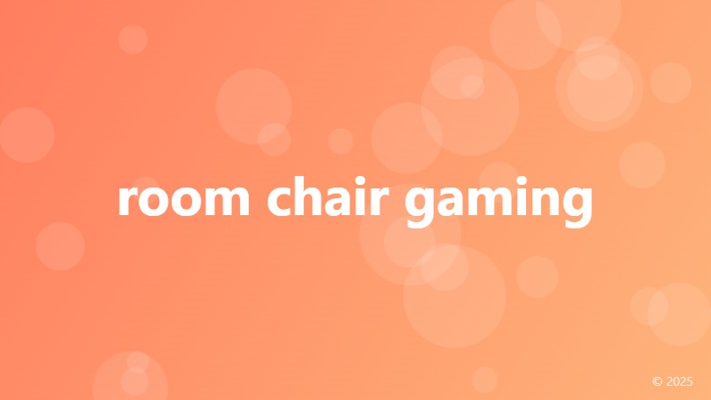 room chair gaming