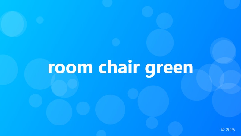 room chair green