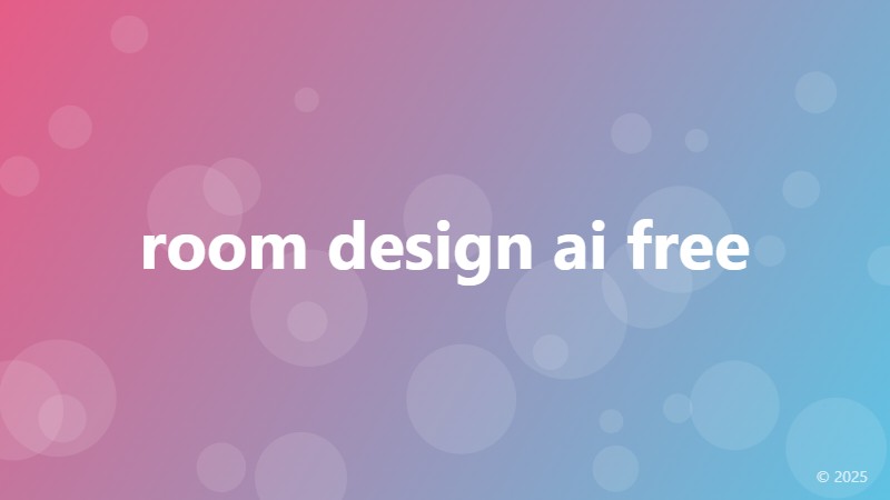 room design ai free