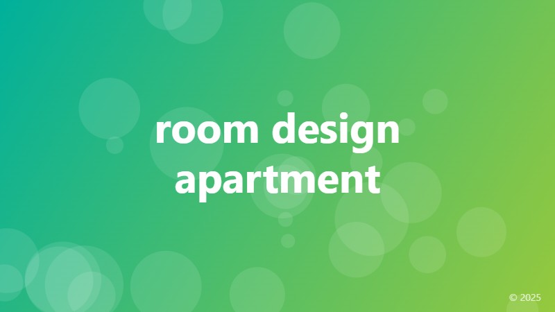 room design apartment