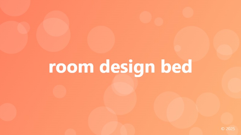 room design bed