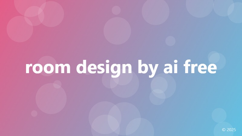 room design by ai free