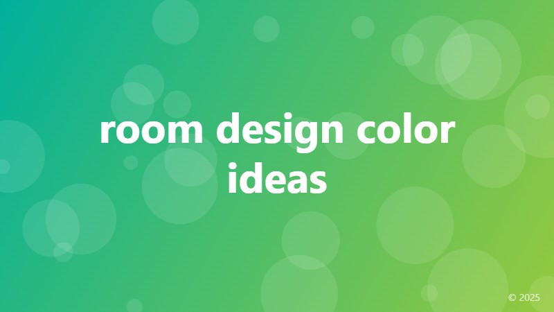 room design color ideas