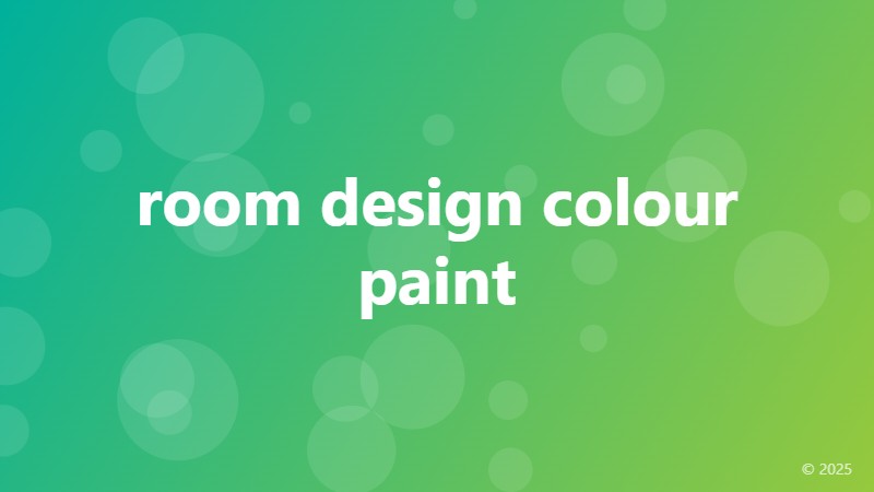 room design colour paint