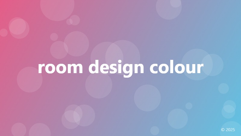 room design colour