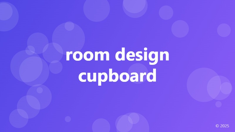 room design cupboard