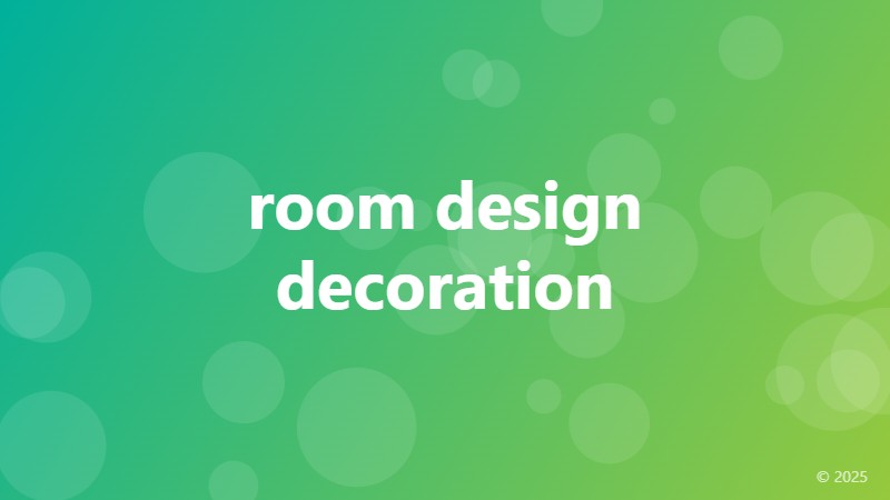 room design decoration