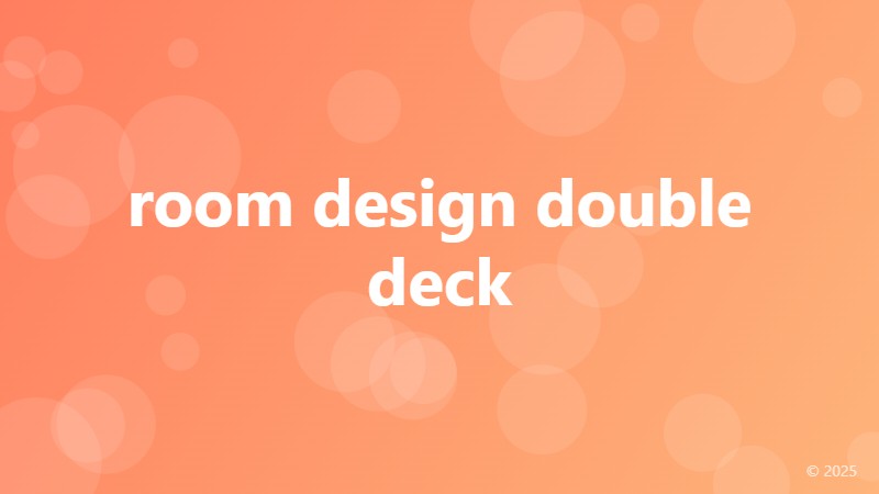 room design double deck