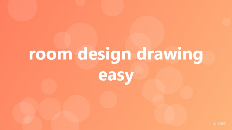 room design drawing easy