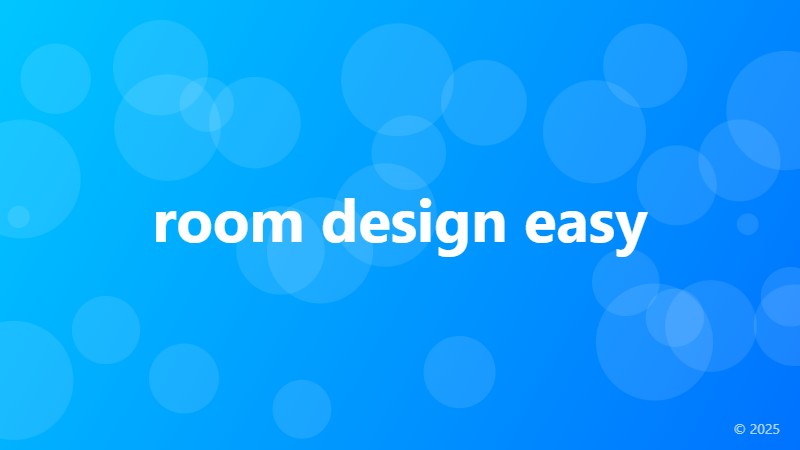 room design easy