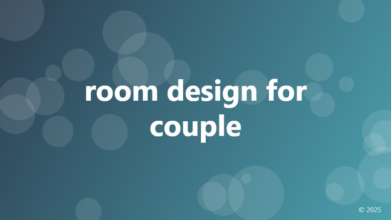 room design for couple