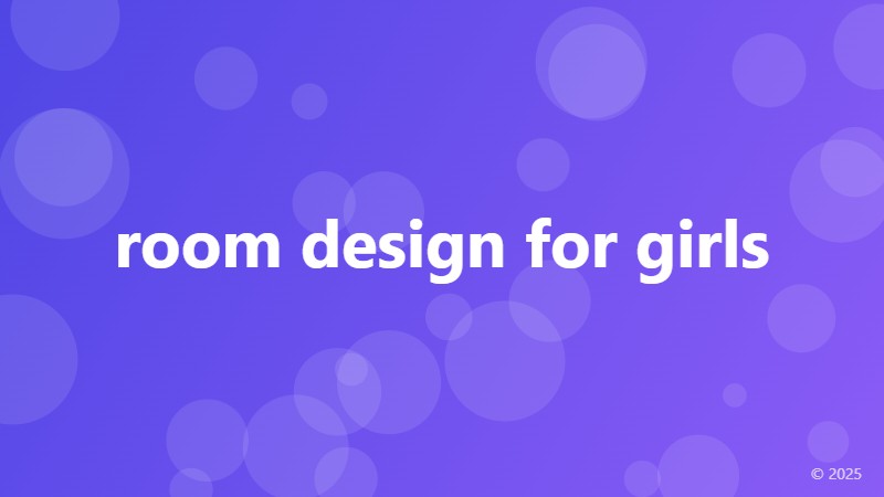 room design for girls