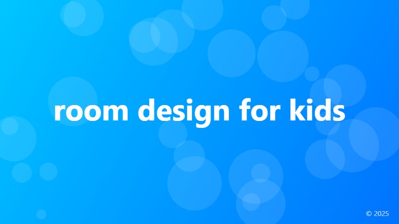 room design for kids