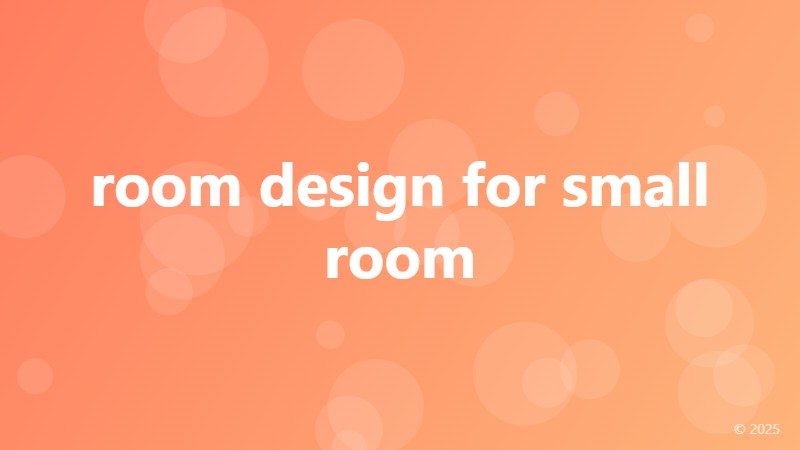 room design for small room