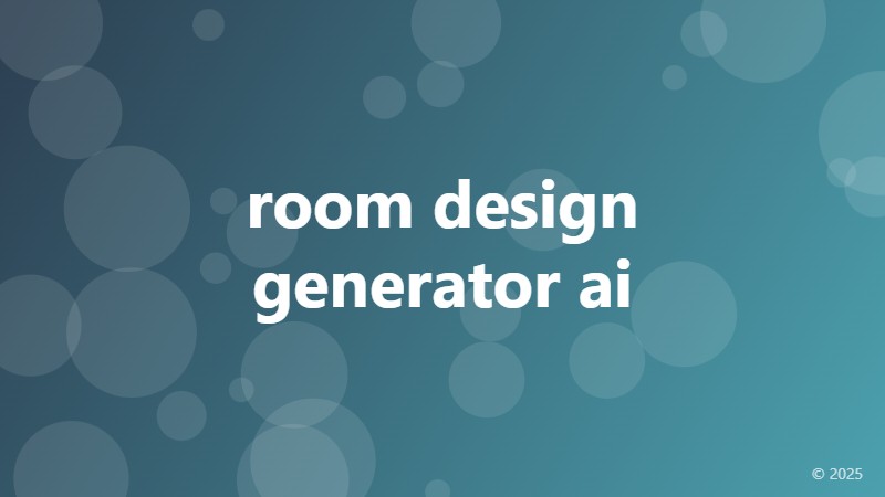 room design generator ai