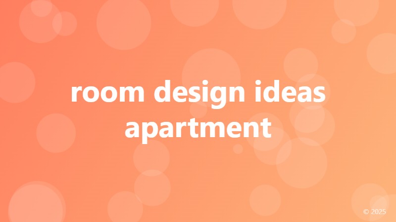 room design ideas apartment