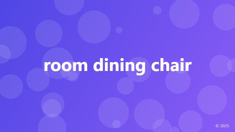 room dining chair