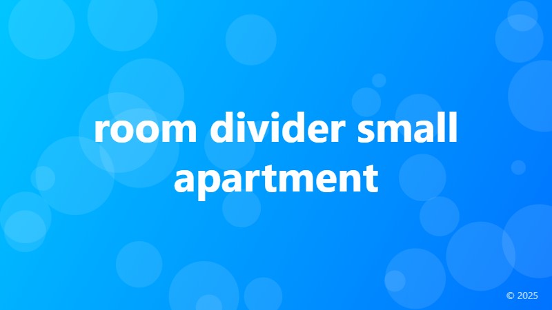 room divider small apartment