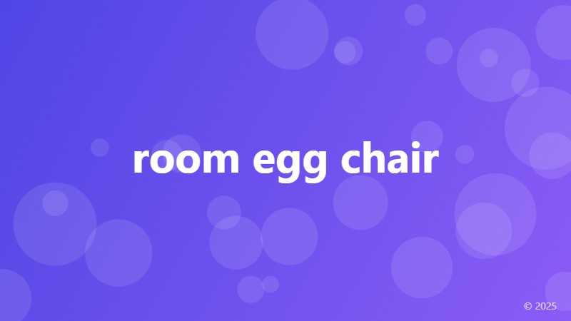 room egg chair