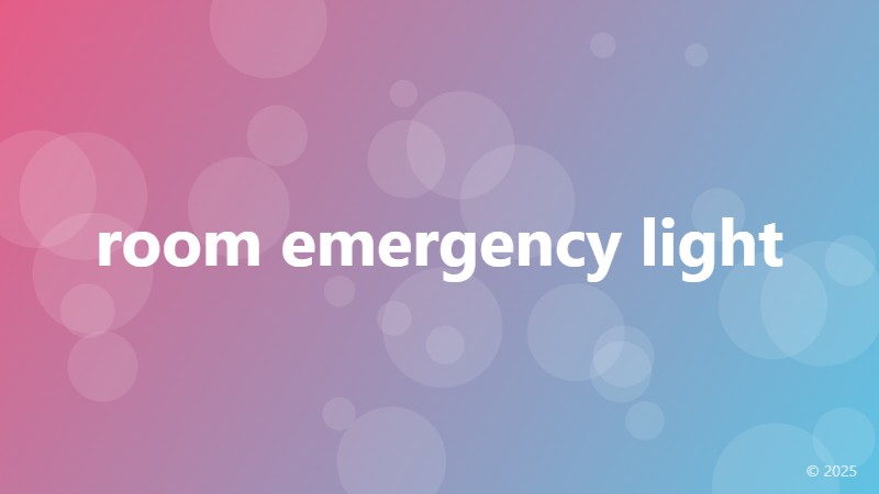 room emergency light