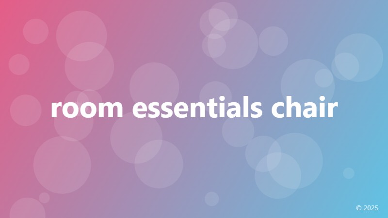 room essentials chair