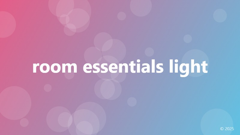 room essentials light