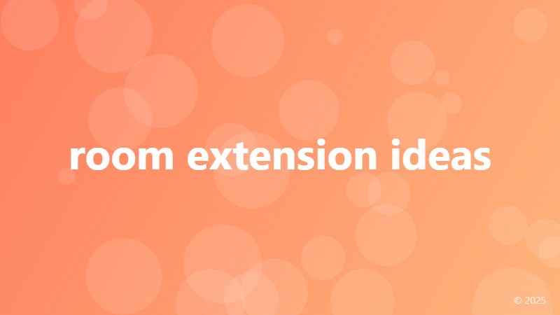 room extension ideas