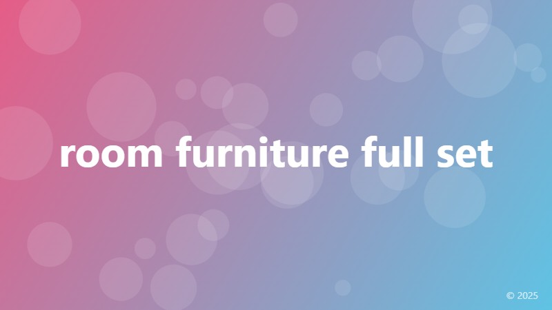 room furniture full set