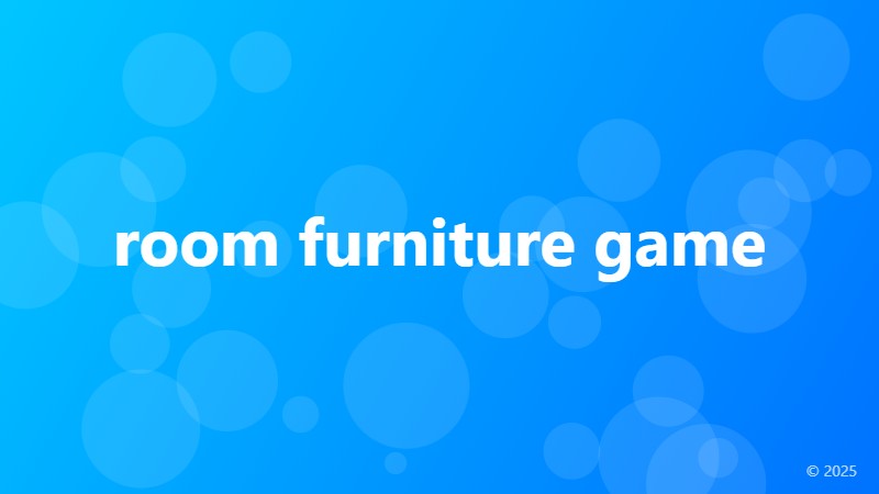 room furniture game