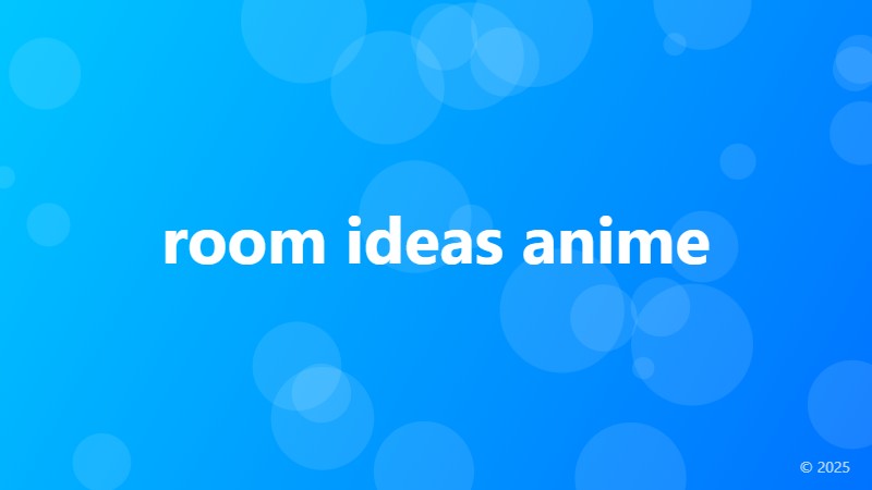 room ideas anime