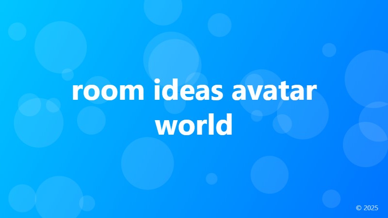 room ideas avatar world