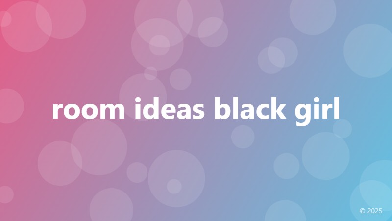 room ideas black girl