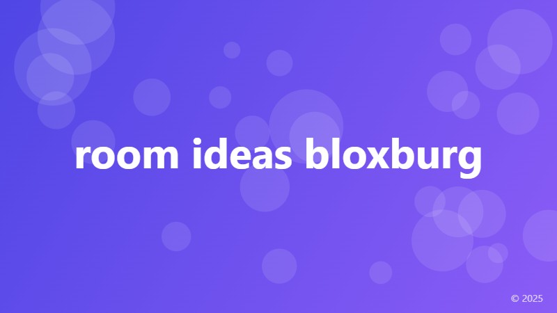 room ideas bloxburg