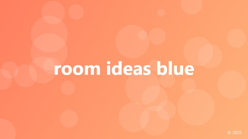 room ideas blue