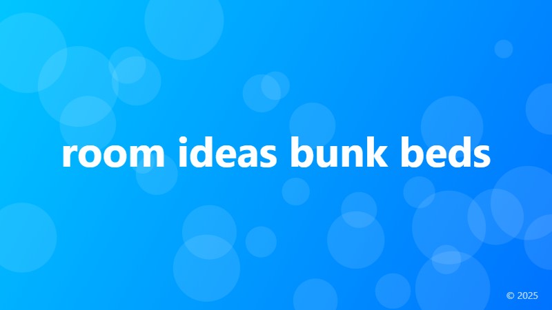 room ideas bunk beds