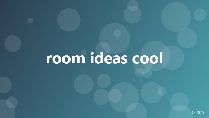 room ideas cool