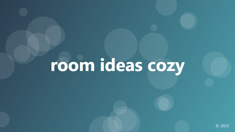 room ideas cozy