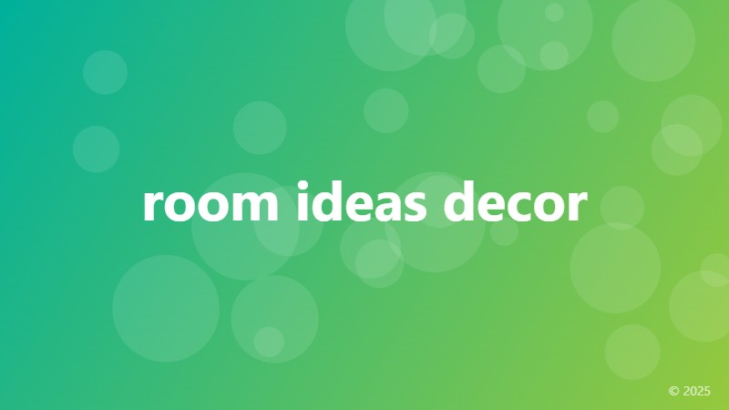 room ideas decor